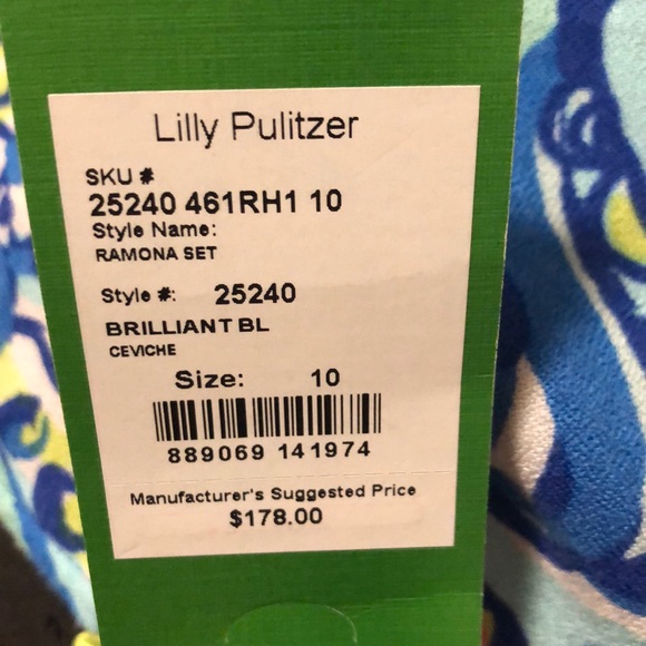 NWT Lilly Pulitzer Crop Top- Size 10 - Picture 6 of 6